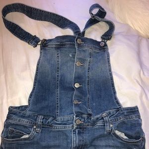 Celebrity Pink Large Overall Jean Shorts